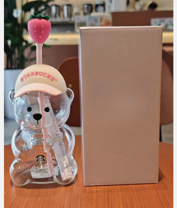 2026 Snoopy x Starbucks Limited Collab Glass Cold Cup 20oz Tumbler Gift 