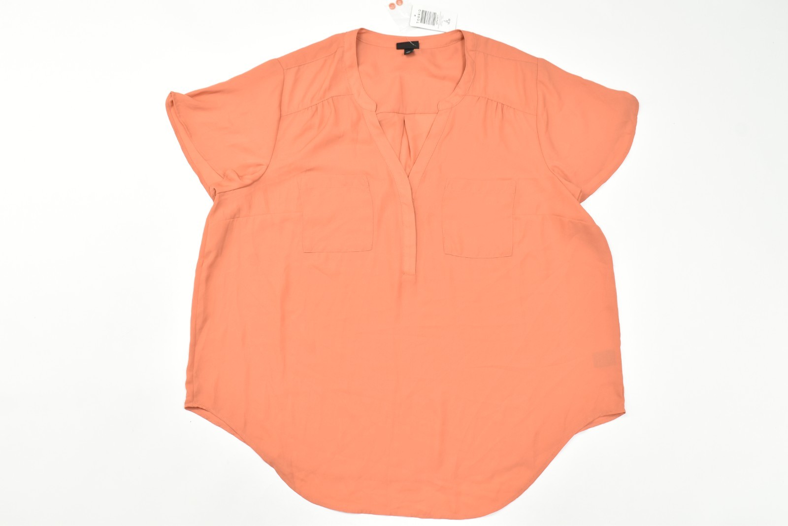 Torrid Harper Georgette Pullover Flutter Sleeve Blouse Size 2 2X Apricot Brandy Torrid Harper Georgette Pullover Flutter Sleeve Blouse Size 2 2X Apricot Brandy