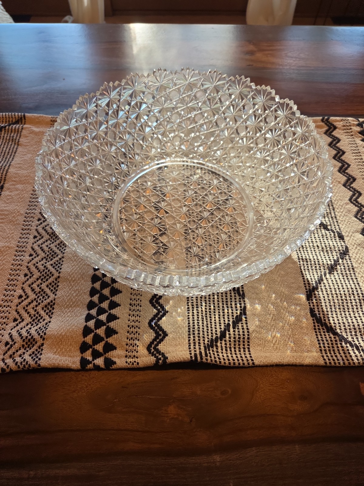 Antique ABP American Brilliant Cut Glass 12\