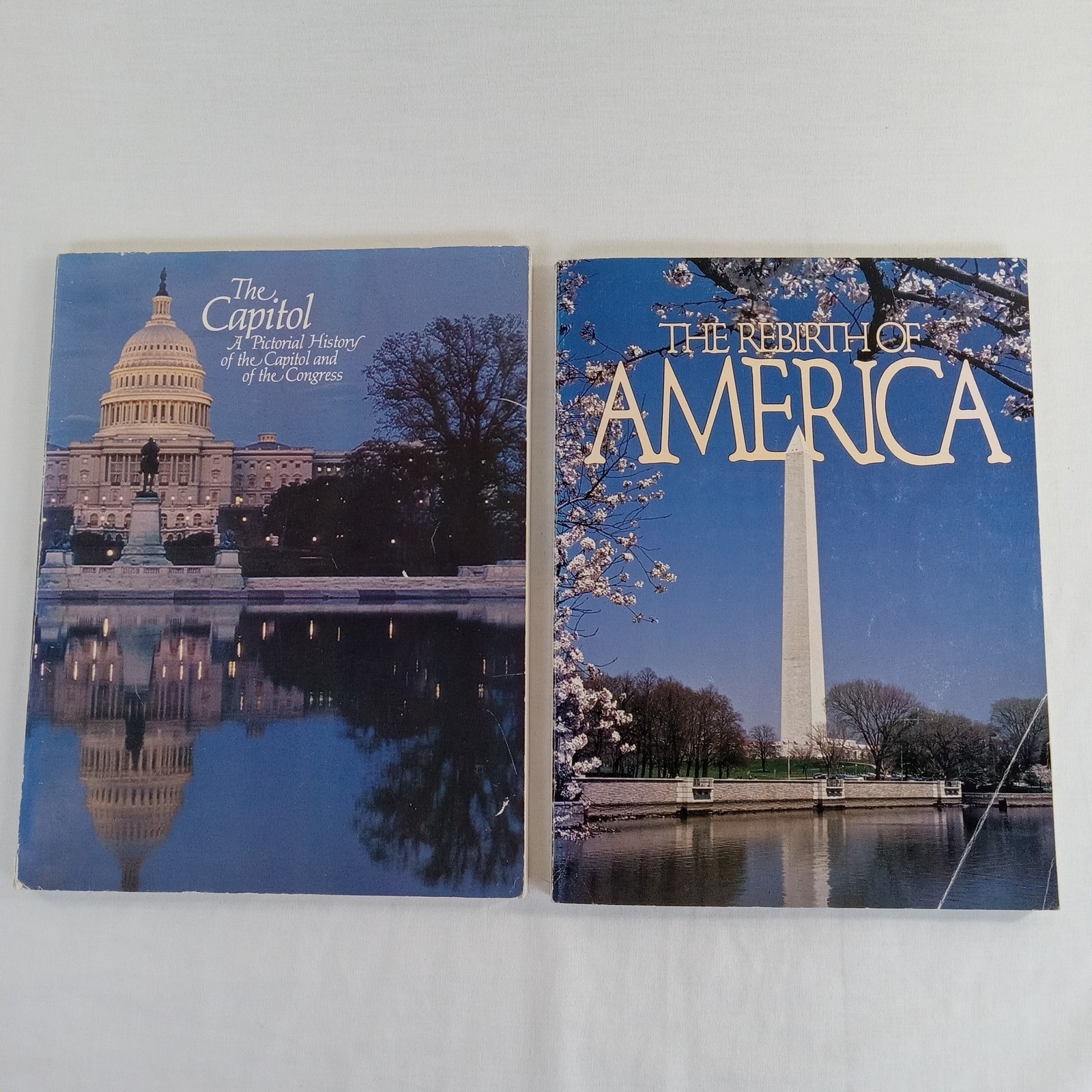 The Capitol Pictorial History & The Rebirth of America Books Washington DC 1980s