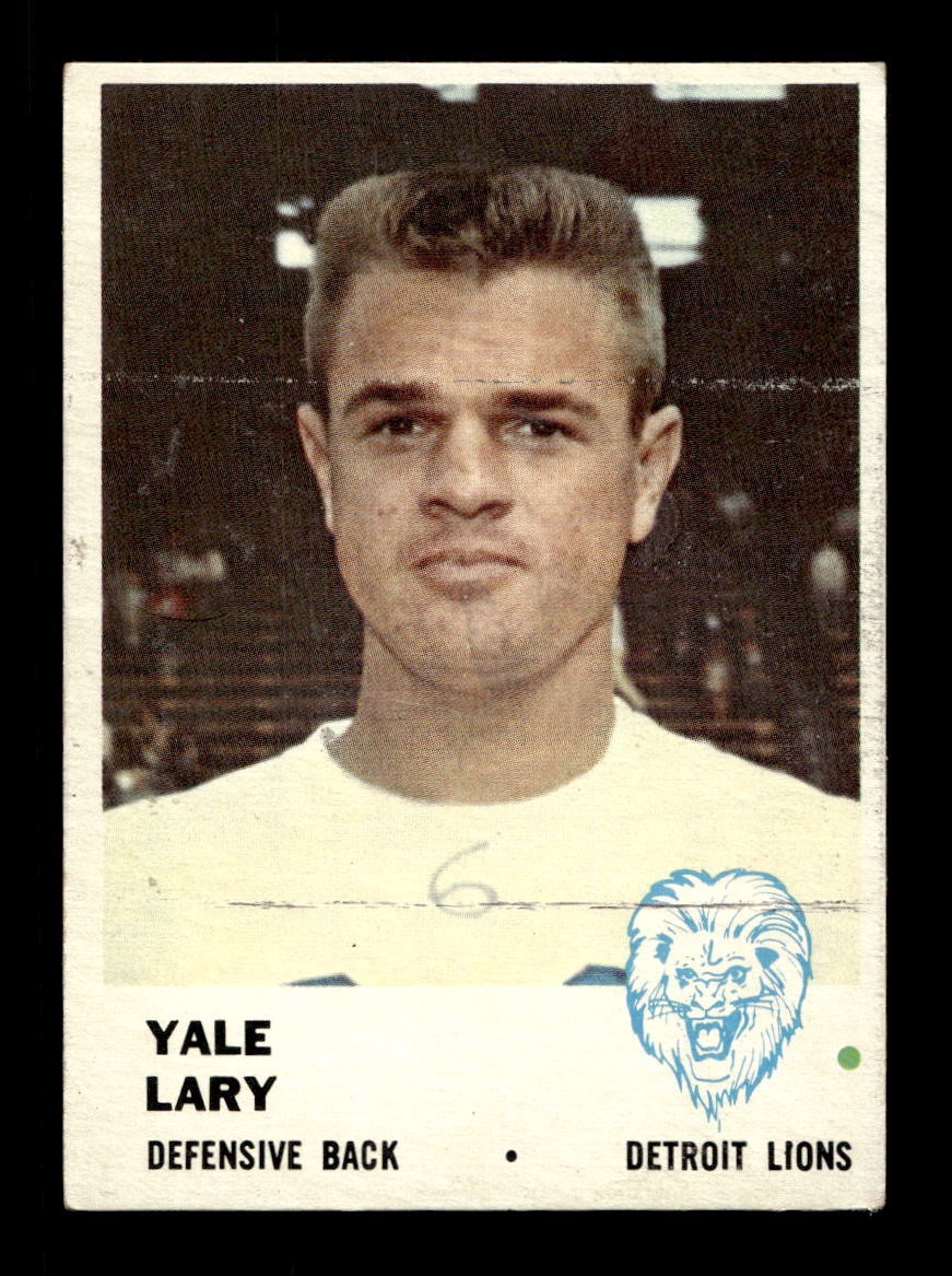 1961 Fleer #85 Yale Lary Lions EX+ *b3