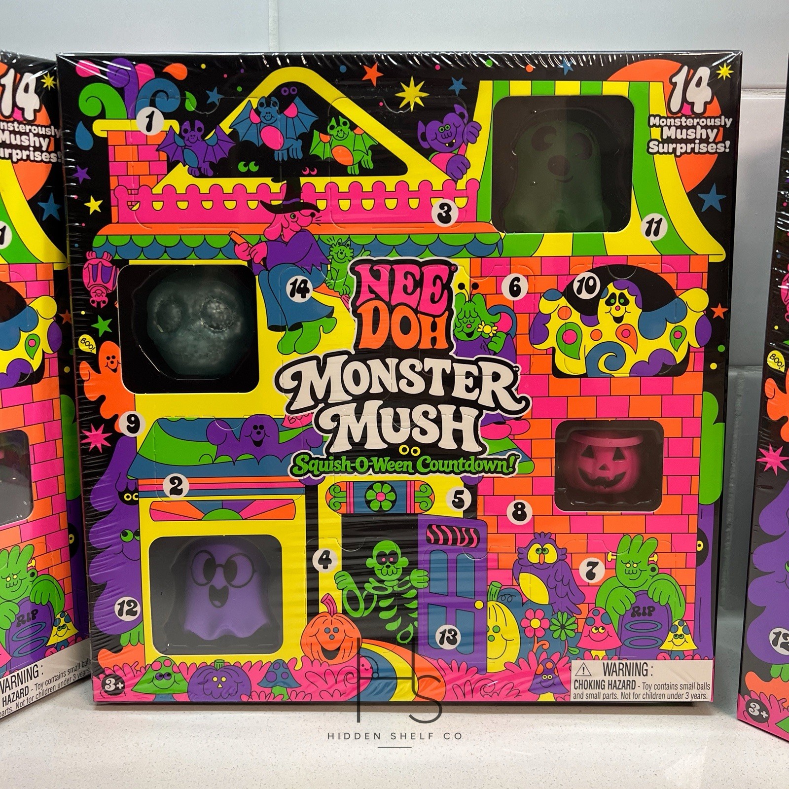 NeeDoh Monster Mush Squish-O-Ween Countdown Advent Calendar Halloween Authentic NeeDoh Monster Mush Squish-O-Ween Countdown Advent Calendar Halloween Authentic