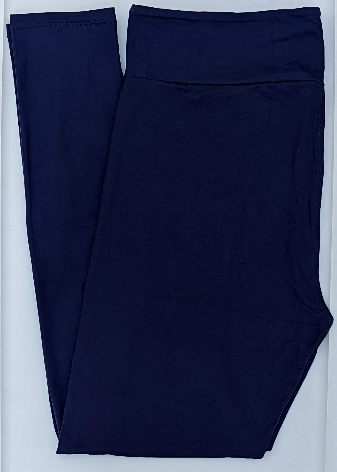 TC LuLaRoe Tall & Curvy Leggings Solid Midnight Navy Blue Rare  NWT