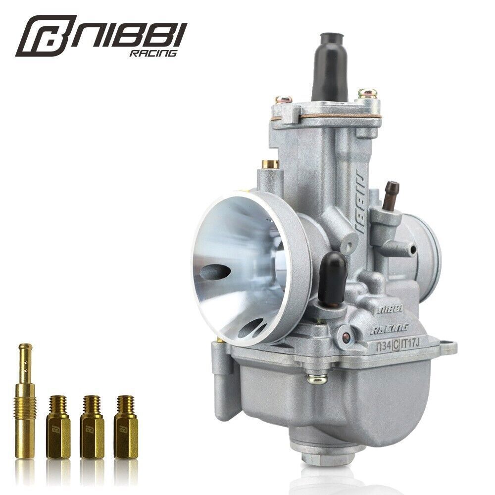 NIBBI PWK34mm Carburetor For CR125R KDX200 KLR250 KLX300 TTR225 XT225 YZ400 Bike