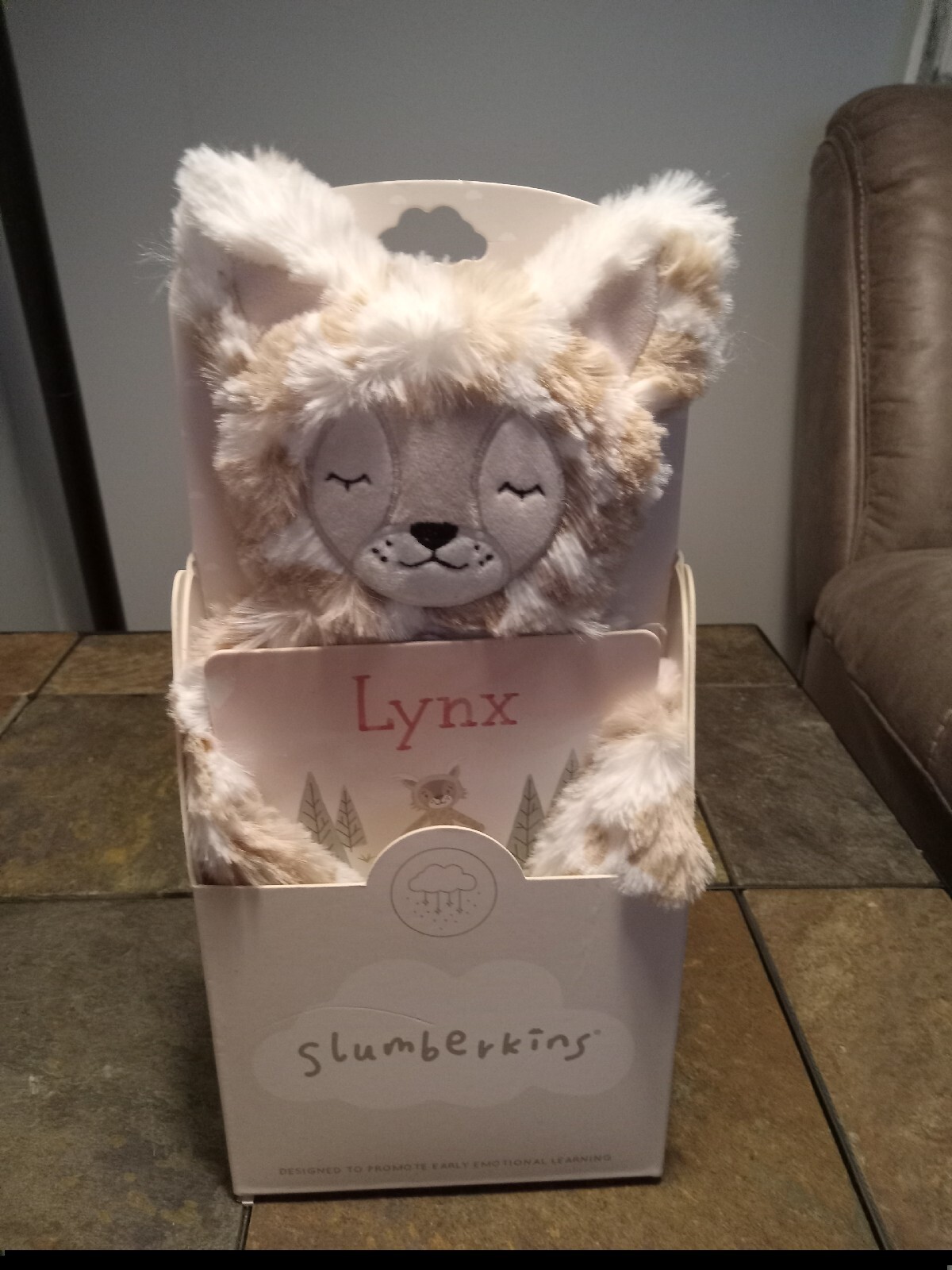 Slumberkins Misfit Lynx Snuggler Full Stuffed Midi With Affirmation Card New NIB Slumberkins Misfit Lynx Snuggler Full Stuffed Midi With Affirmation Card New NIB