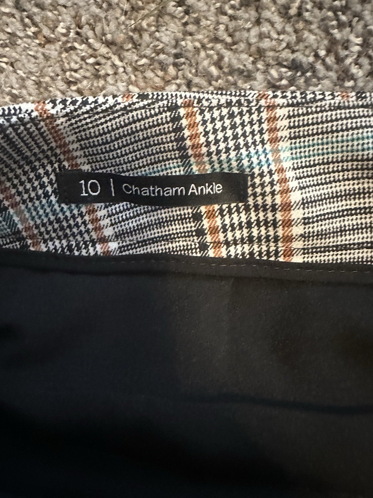 TALBOTS NWT $99 Plaid Chatham Ankle Pants Size 10 TALBOTS NWT $99 Plaid Chatham Ankle Pants Size 10