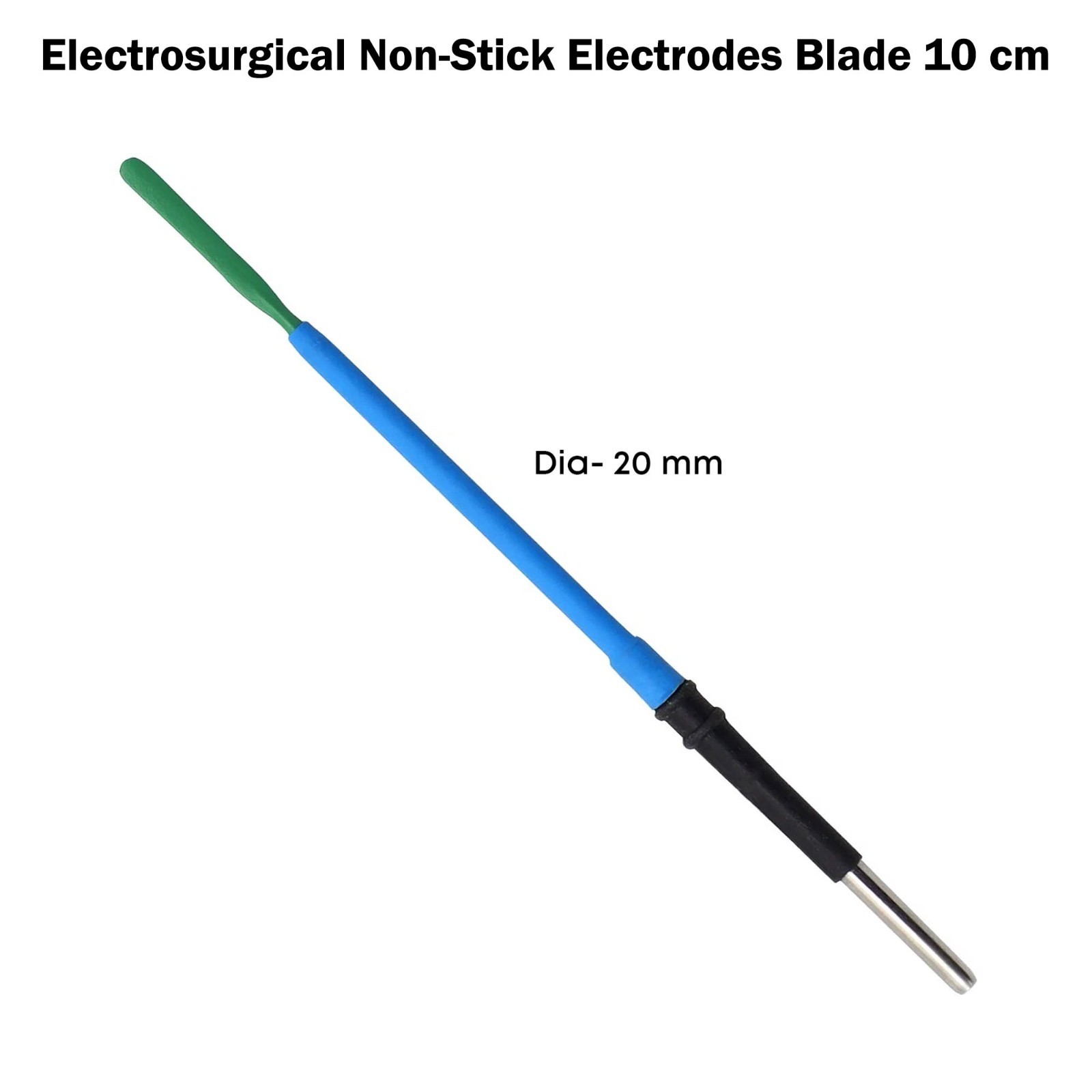 Reusable Non Stick Electrode Blade 10 cm Autoclavable Electrosurgical Instrument