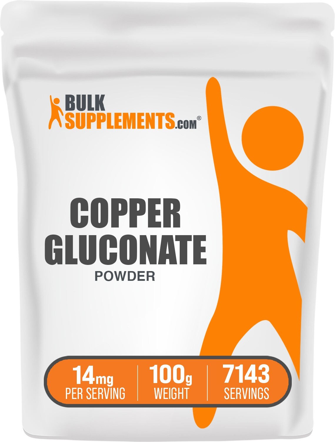 BulkSupplements Copper Gluconate Powder - 14mg per Serving