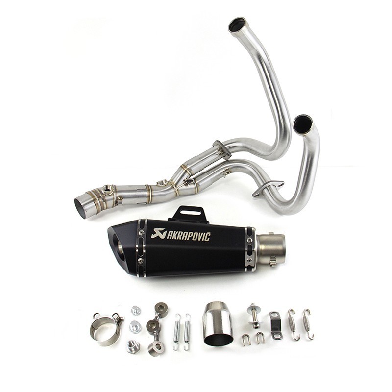 For Kawasaki Ninja 650 Z650 2012-2026 Full System Exhaust Tips Black Header Pipe For Kawasaki Ninja 650 Z650 2012-2026 Full System Exhaust Tips Black Header Pipe