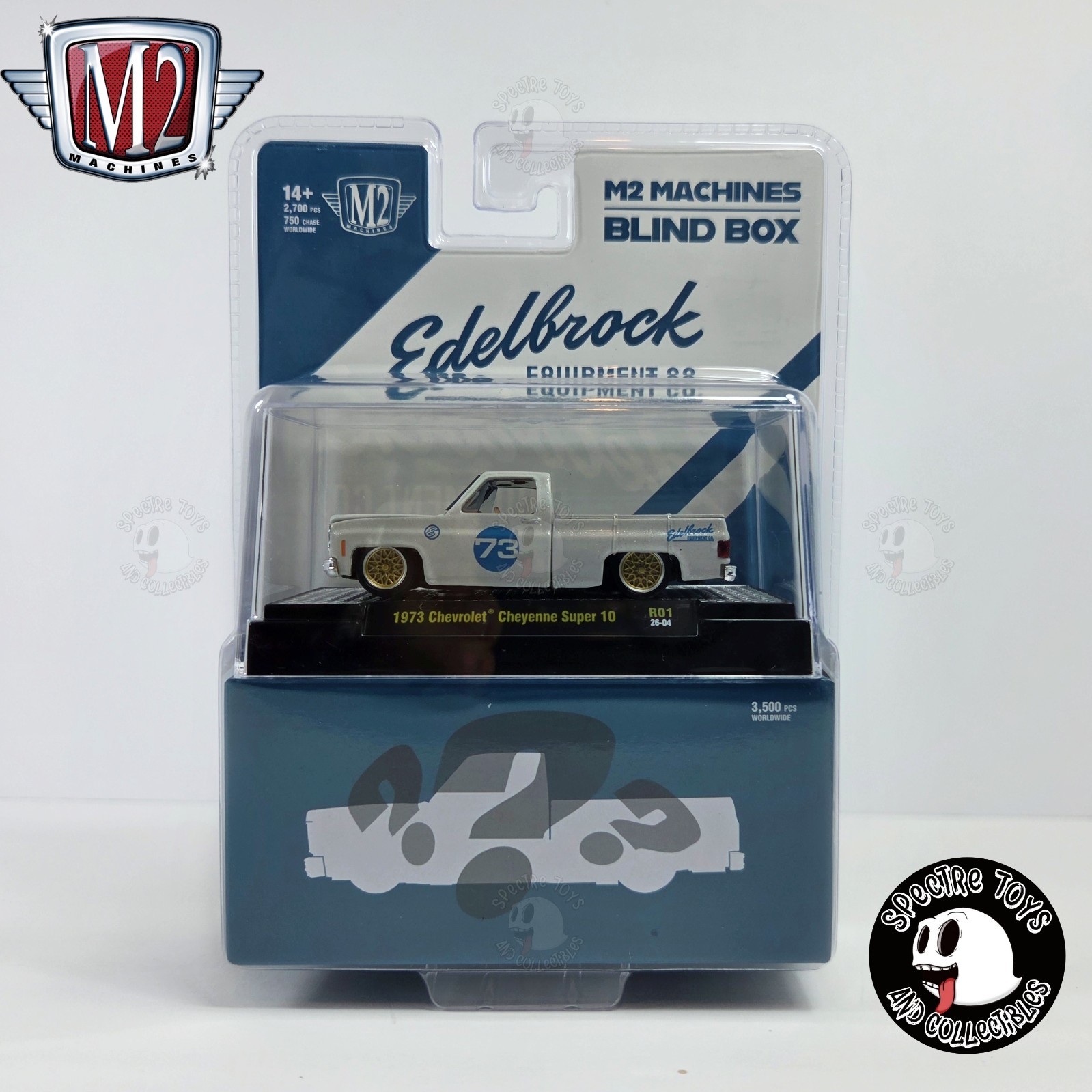 M2 Machines 1973 Chevrolet Cheyenne Super 10 (White) 1:64 - R01 26-04 Blind Box