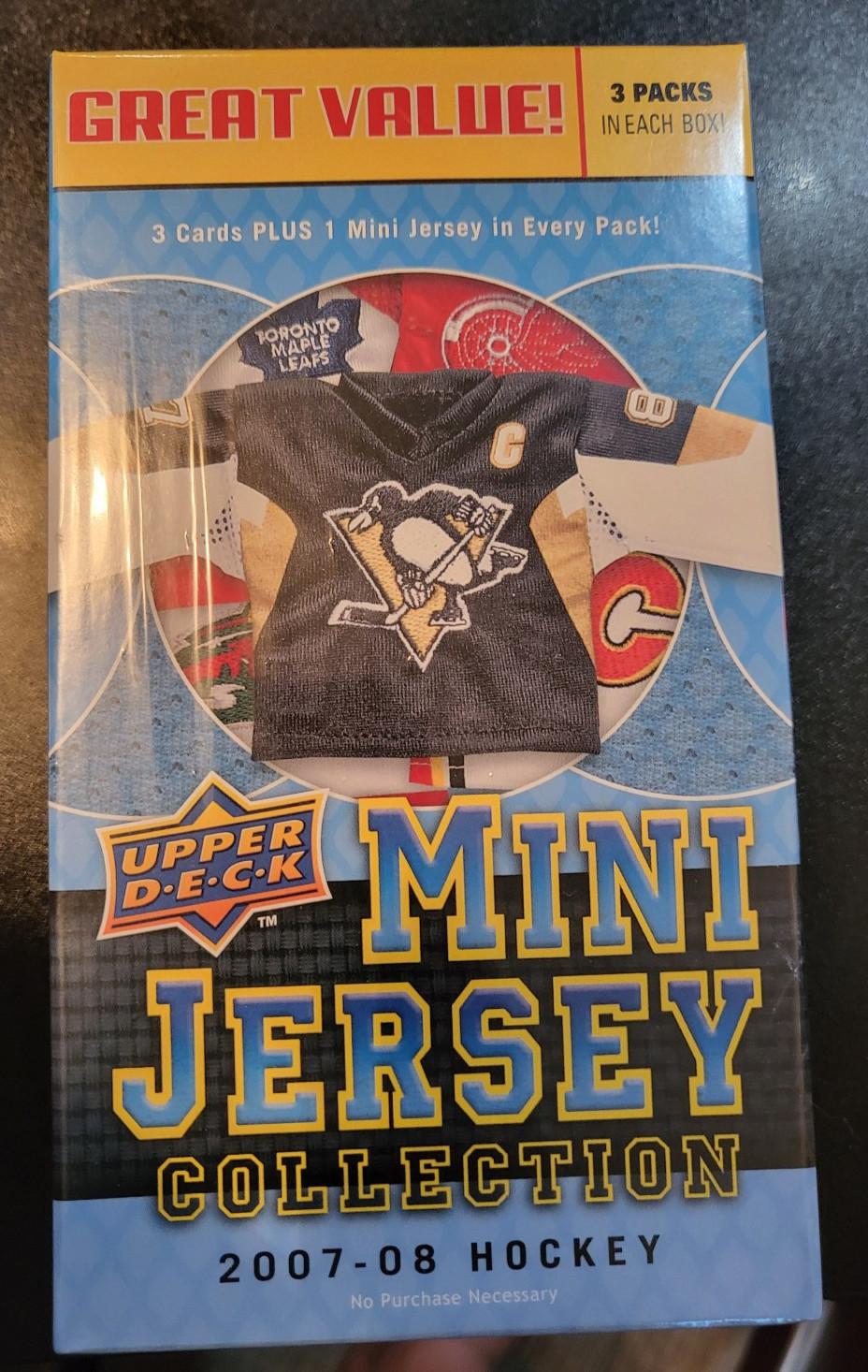 2007-08 Upper Deck Hockey Mini Jersey Collection Box - Factory Sealed Box 2007-08 Upper Deck Hockey Mini Jersey Collection Box - Factory Sealed Box