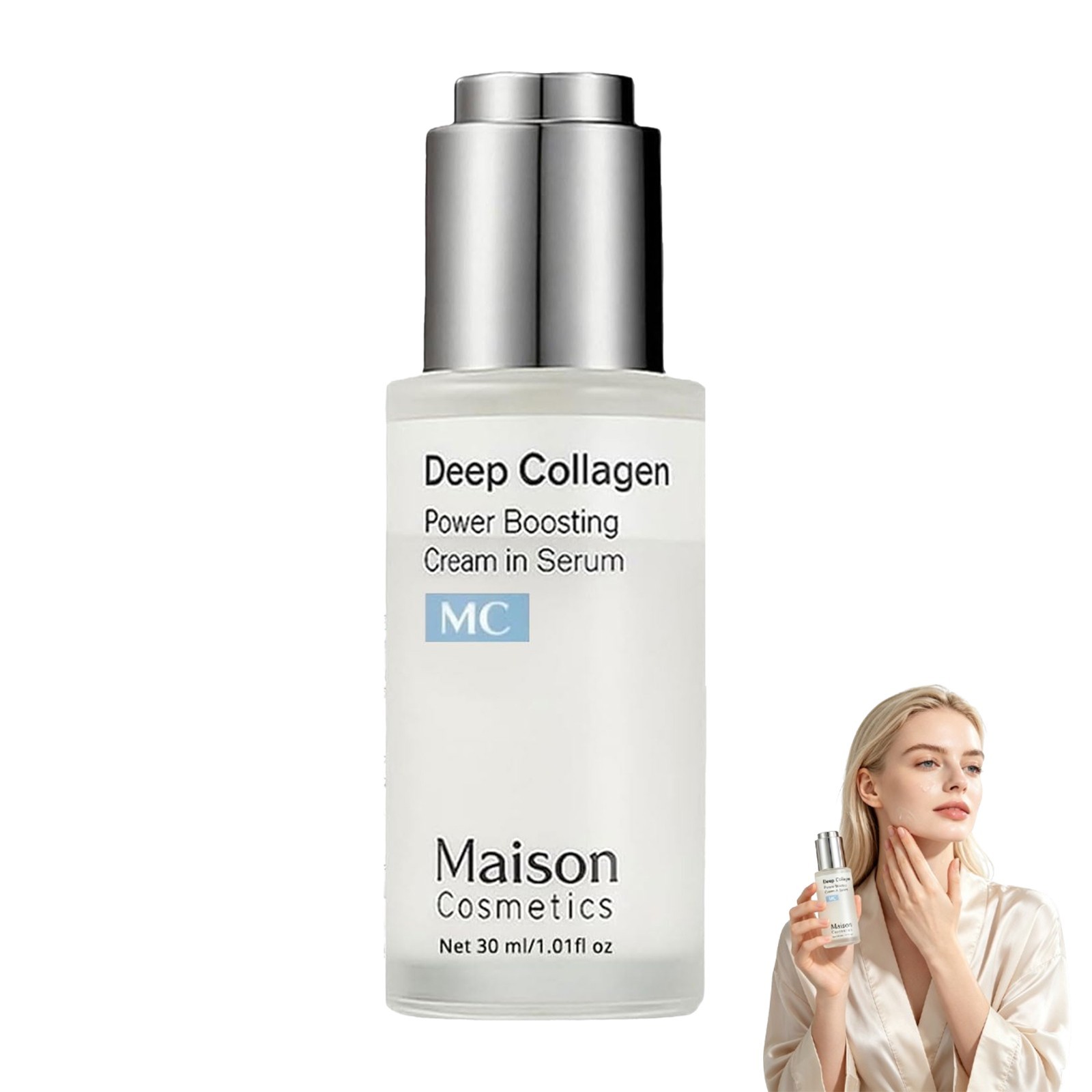 Maison Cosmetics Deep Collagen, Korean Skin Care Collagen Serum with Collagen