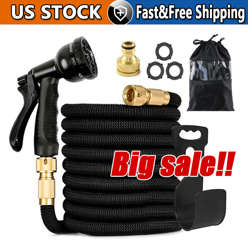 Stronger Deluxe Expandable Flexible Garden Hose Water Hose 25, 50, 75, 100FT lot Stronger Deluxe Expandable Flexible Garden Hose Water Hose 25, 50, 75, 100FT lot