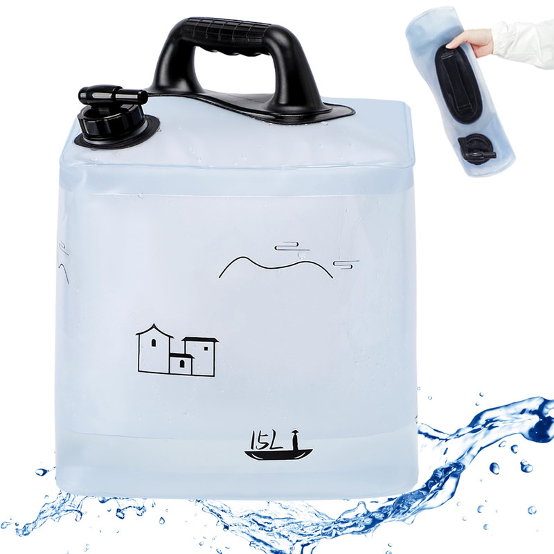 Deiris 3.43/3.96 Gallon Collapsible Water Container Bpa Camping Water Storage
