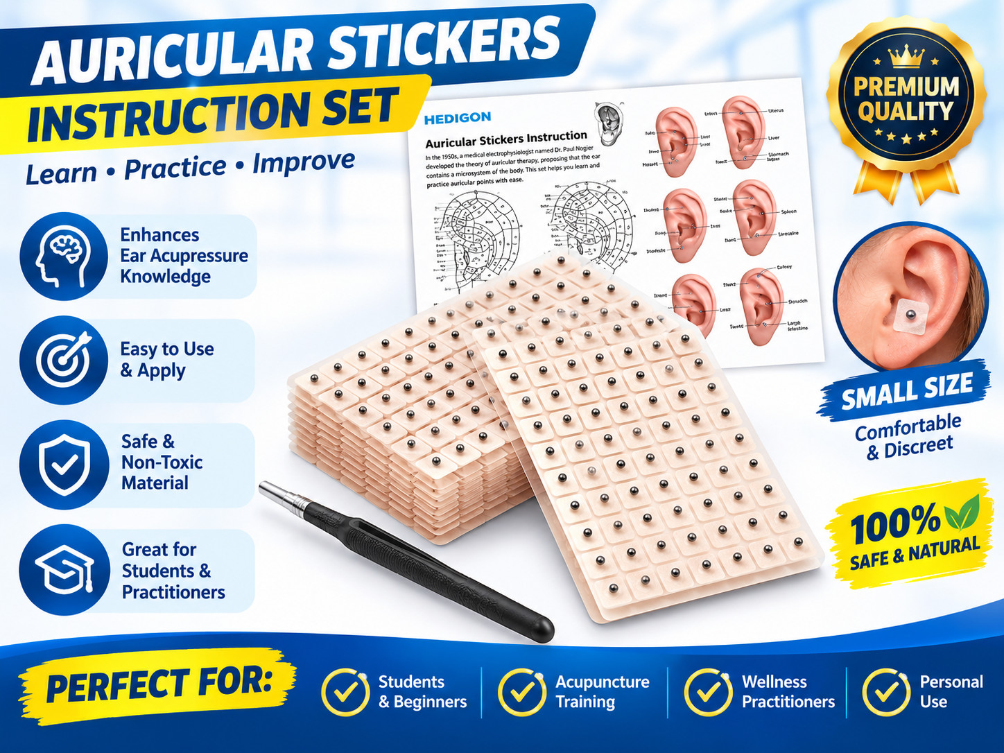 Ear Seeds Auricular Sticker kit
