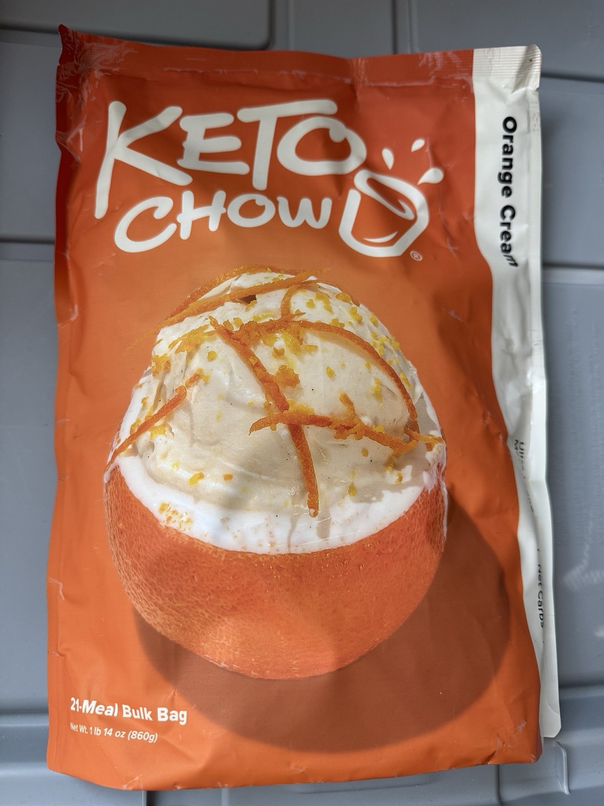 KETO CHOW Orange Cream - Sealed Bag 21 Servings 03/2029 KETO CHOW Orange Cream - Sealed Bag 21 Servings 03/2029