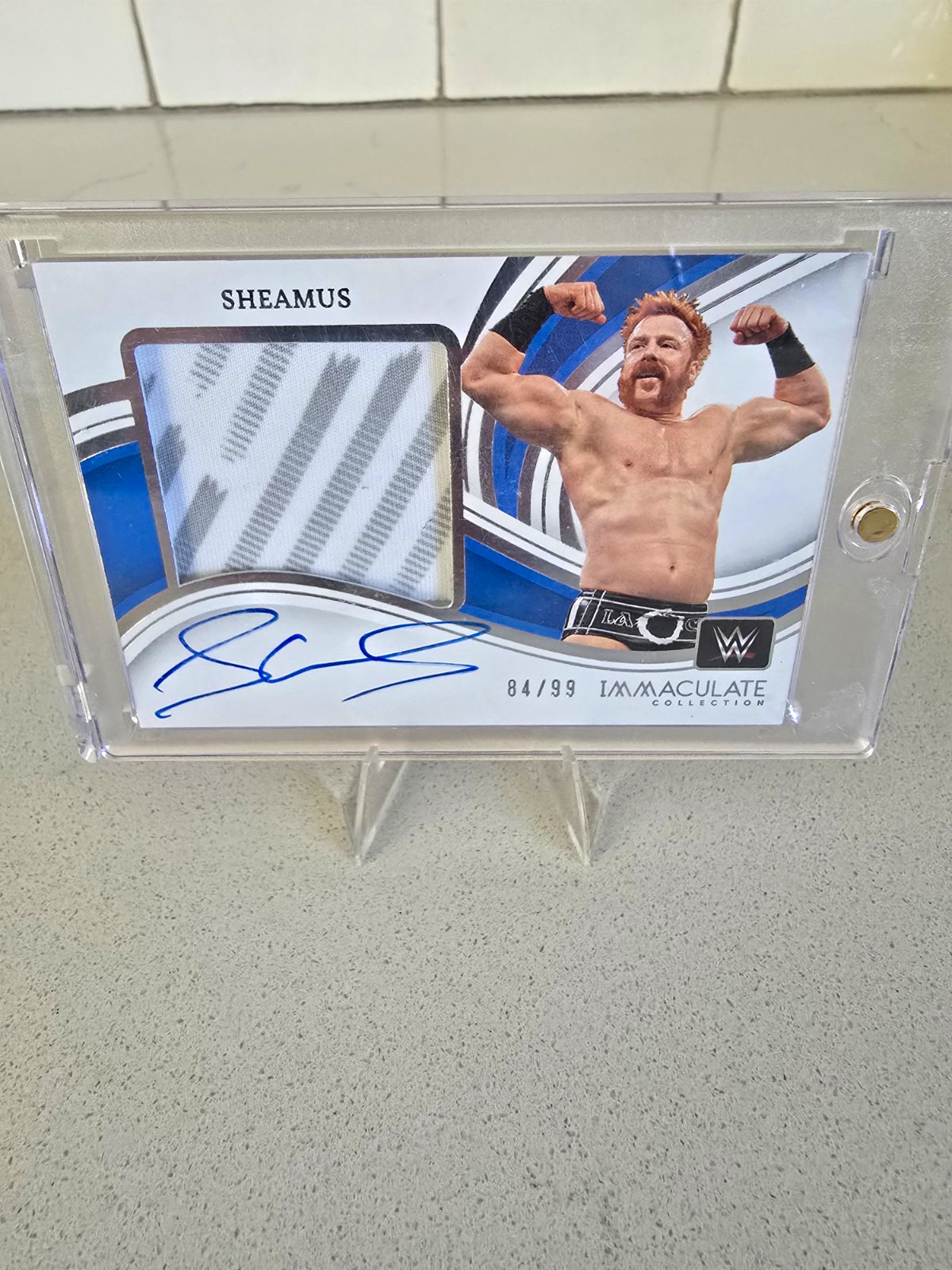 Panini Immaculate 2023 WWE Sheamus Premium Mem Autographs Auto #PM-SHM /99 Panini Immaculate 2023 WWE Sheamus Premium Mem Autographs Auto #PM-SHM /99