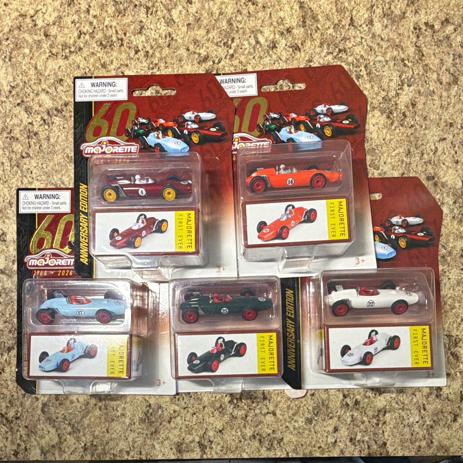 Majorette 60th Anniversary Edition 1:64 Diecast Limited Edition Car Lot 5