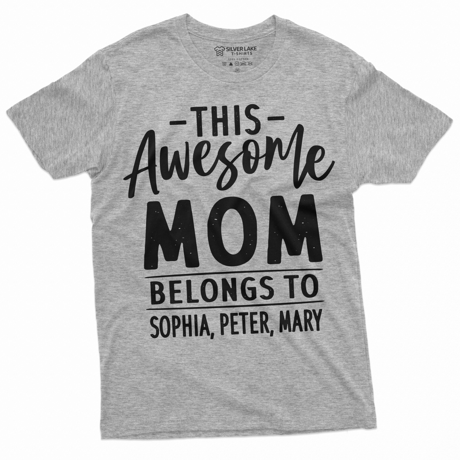 Personalized Mom Shirt Mother\'s Day Shirt For Mom Customizable Mom T-Shirt 