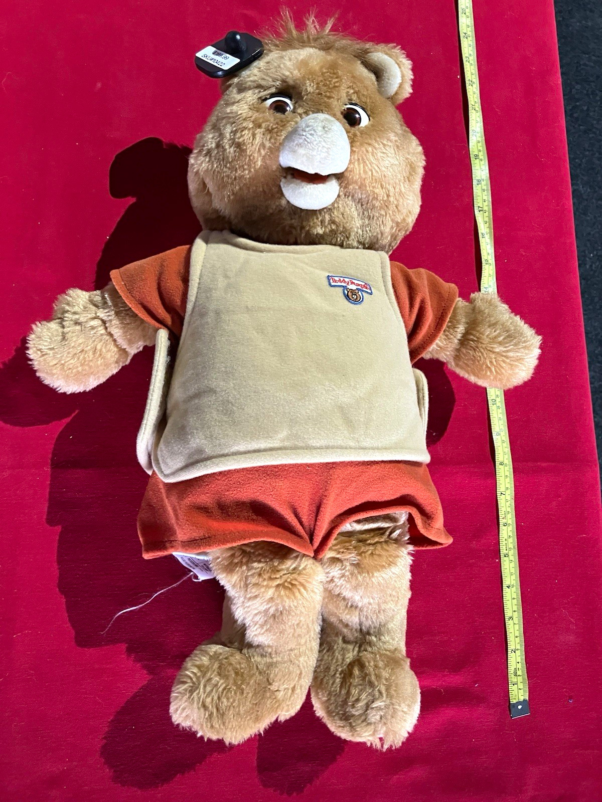 Teddy Ruxpin Vintage 20 in Plush Bear Battery-Operated w/ Clothing 1985 Teddy Ruxpin Vintage 20 in Plush Bear Battery-Operated w/ Clothing 1985