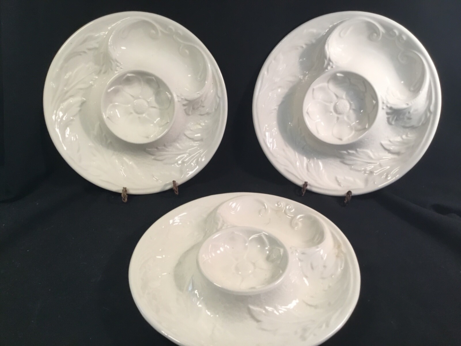 Vintage Continental Majolica Artichokes / Artichauts Plates Set of Three Vintage Continental Majolica Artichokes / Artichauts Plates Set of Three