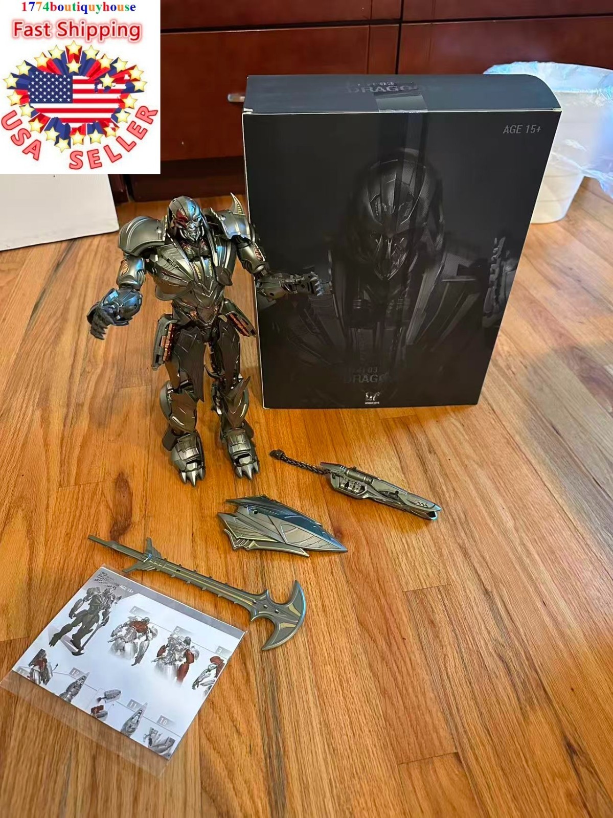 NEW IN BOX TRANSFORMER MOVIE Unique Toys R-03 Dragoon Megatr0n ALLOY 12.6\ NEW IN BOX TRANSFORMER MOVIE Unique Toys R-03 Dragoon Megatr0n ALLOY 12.6\