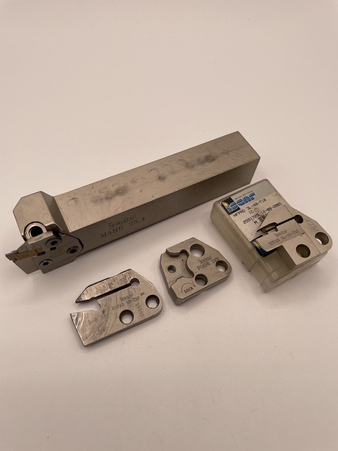 (4 Pc) ISCAR MAHR 25.4 Lathe Tool Holder CGPAD 3R-T22 PCADR 24N HFPAD (4 Pc) ISCAR MAHR 25.4 Lathe Tool Holder CGPAD 3R-T22 PCADR 24N HFPAD