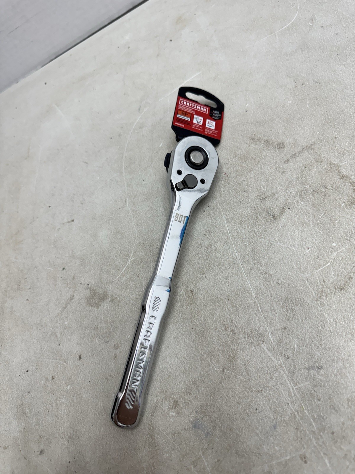 Craftsman *NEW* 1/2 Drive 90T Chrome Polish Ratchet