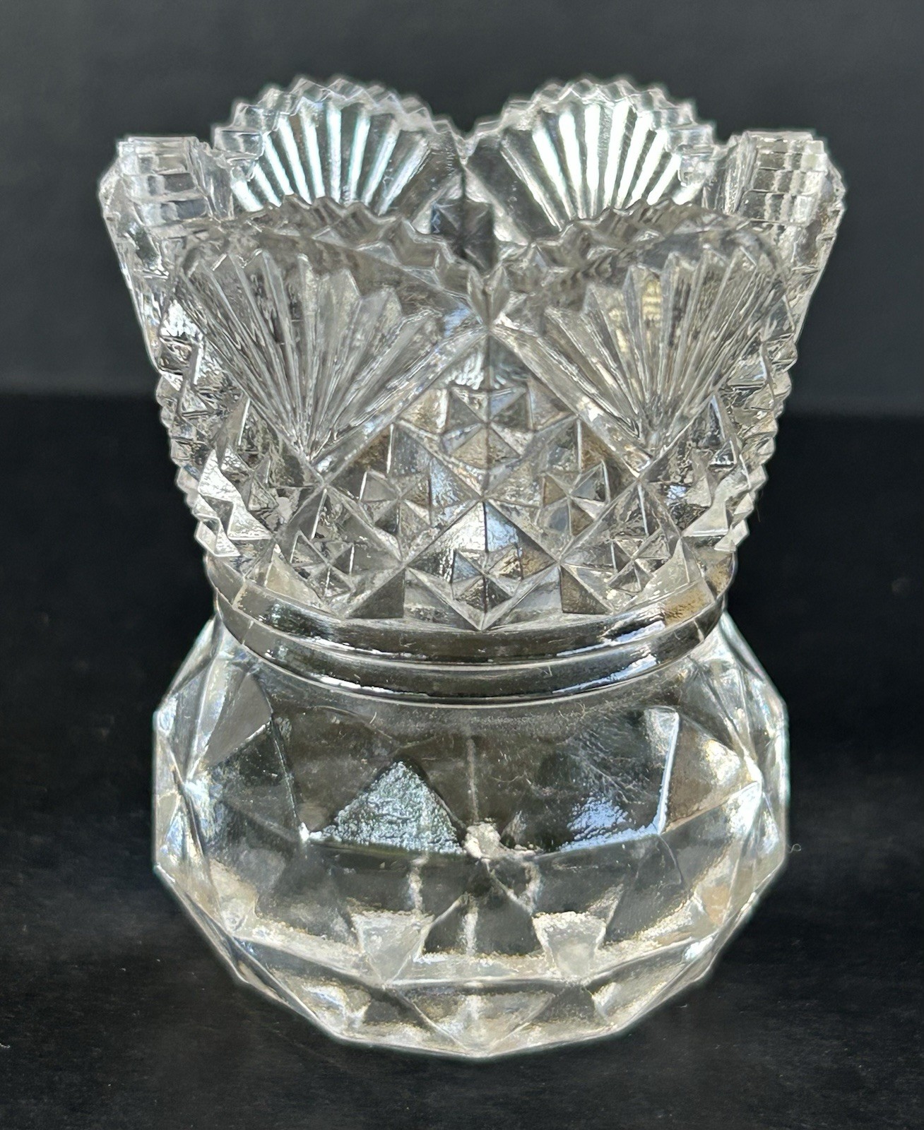 EAPG Westmoreland Glass Toothpick Holder #60 Diamonds & Fans EAPG Westmoreland Glass Toothpick Holder #60 Diamonds & Fans