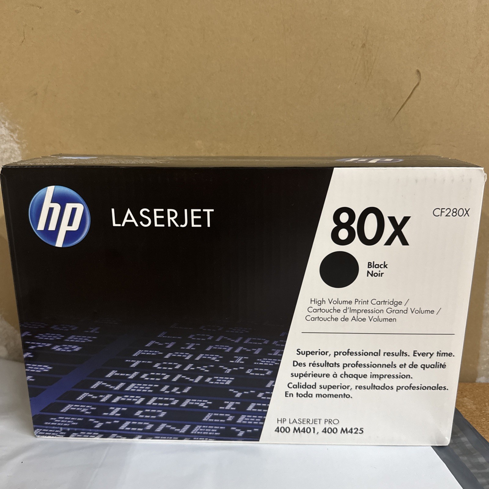 HP 80X Black Toner Cartridge (CF280X) Brand New Factory Sealed HP 80X Black Toner Cartridge (CF280X) Brand New Factory Sealed