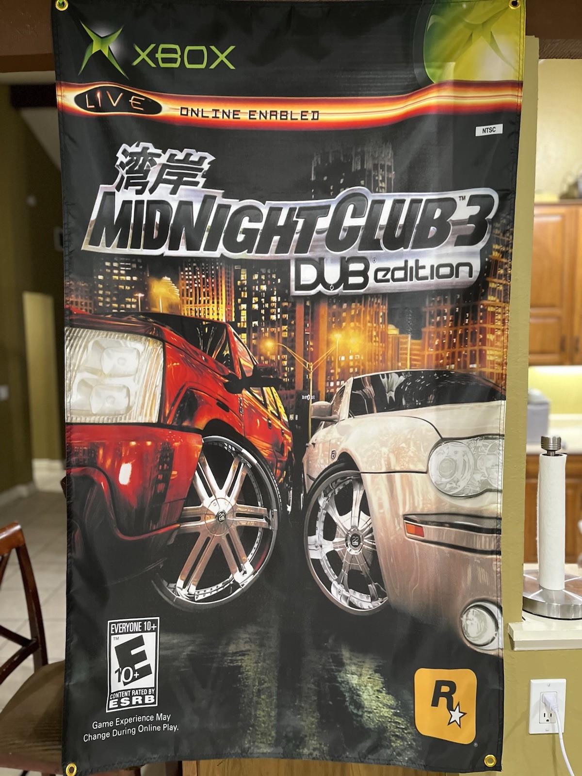 Midnight Club 3 Dub Edition 5ft Flag Microsoft XBOX 2005 Poster Rockstar Midnight Club 3 Dub Edition 5ft Flag Microsoft XBOX 2005 Poster Rockstar