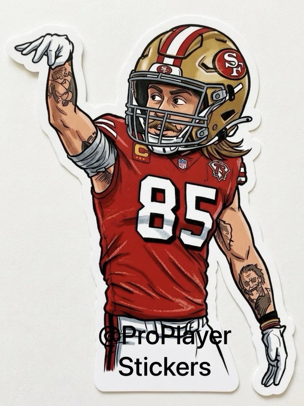 🏈 49ers “George Kittle” Sticker 🏈 🏈 49ers “George Kittle” Sticker 🏈