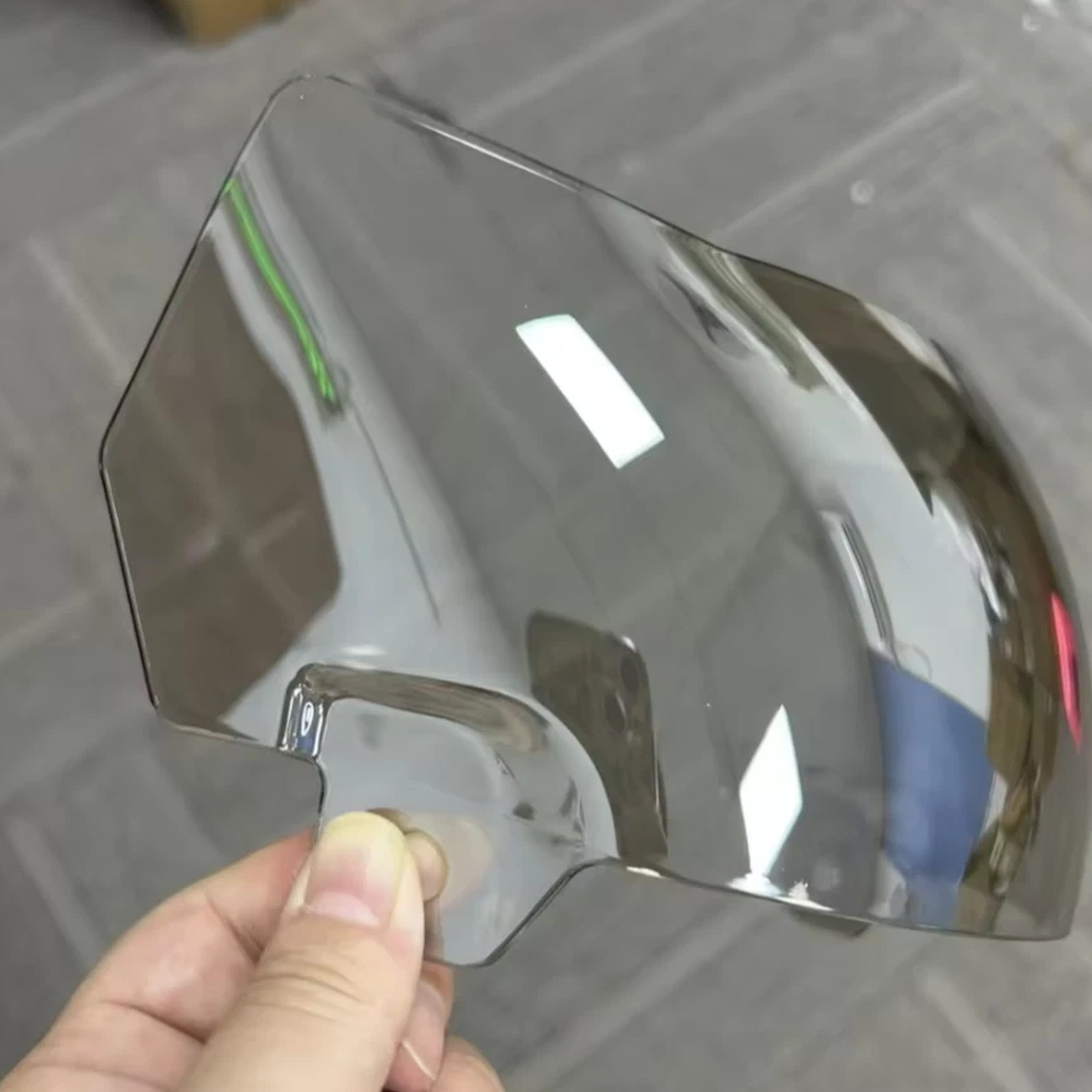 Football Helmet Visor Clear Mirror  + Clips SpeedFlex & F7 SHOC Inspired Design