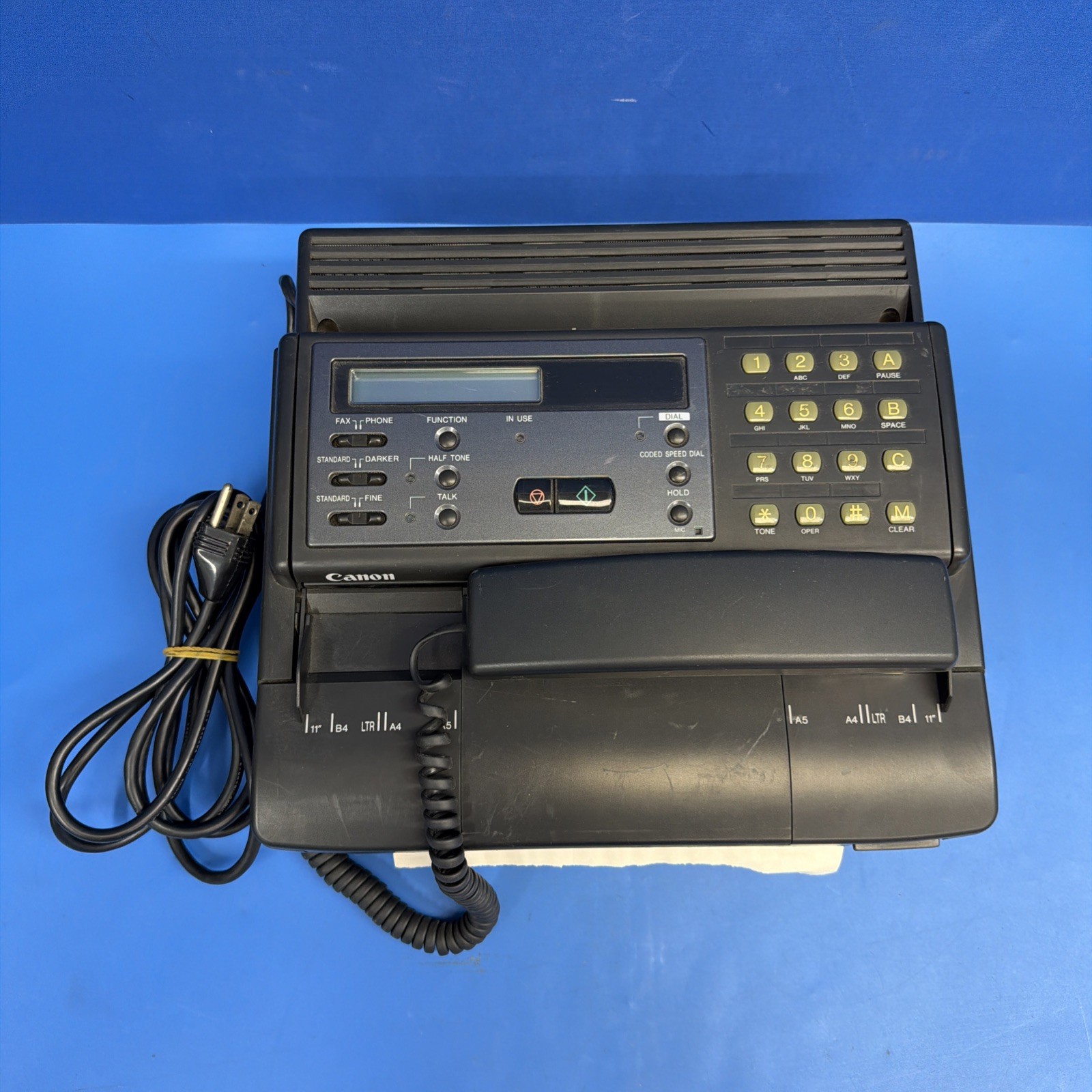 Vintage Canon FAXPHONE 23 H11124 Fax Machine w/ Telephone Handset Japan