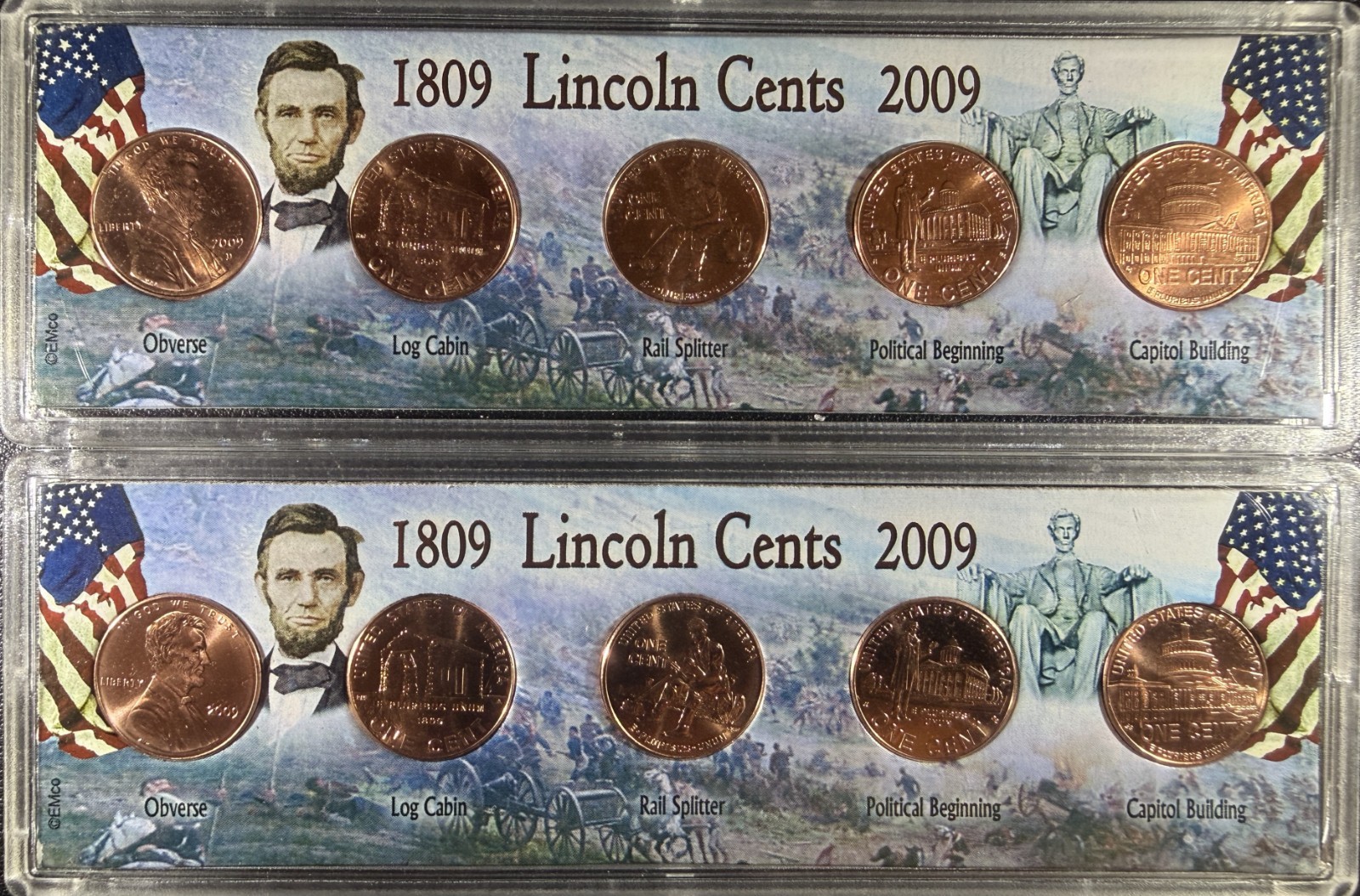 2009 P&D Lincoln Bicentennial Brilliant Uncirculated 10 Penny set