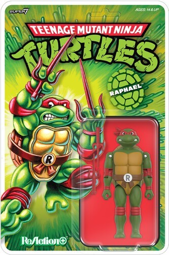 WB   Super7 - Teenage Mutant Ninja Turtles - ReAction+ Wv1 - Raphael (TMNT)