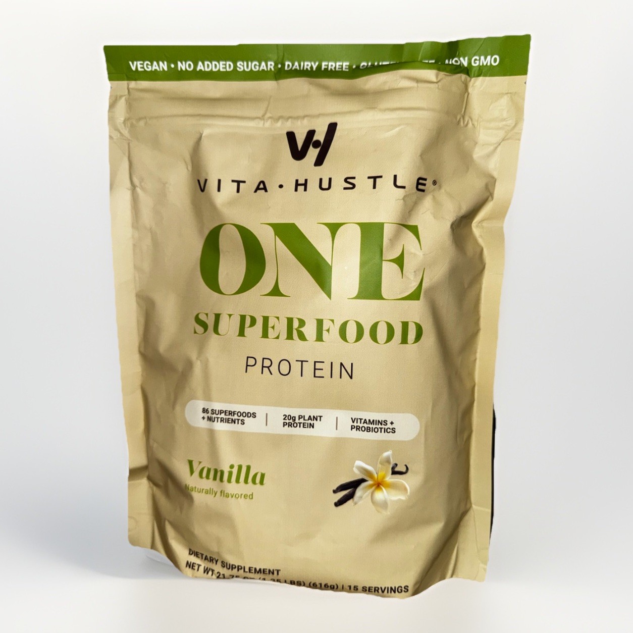 VitaHustle ONE Vegan Protein Powder, Vanilla VitaHustle ONE Vegan Protein Powder, Vanilla