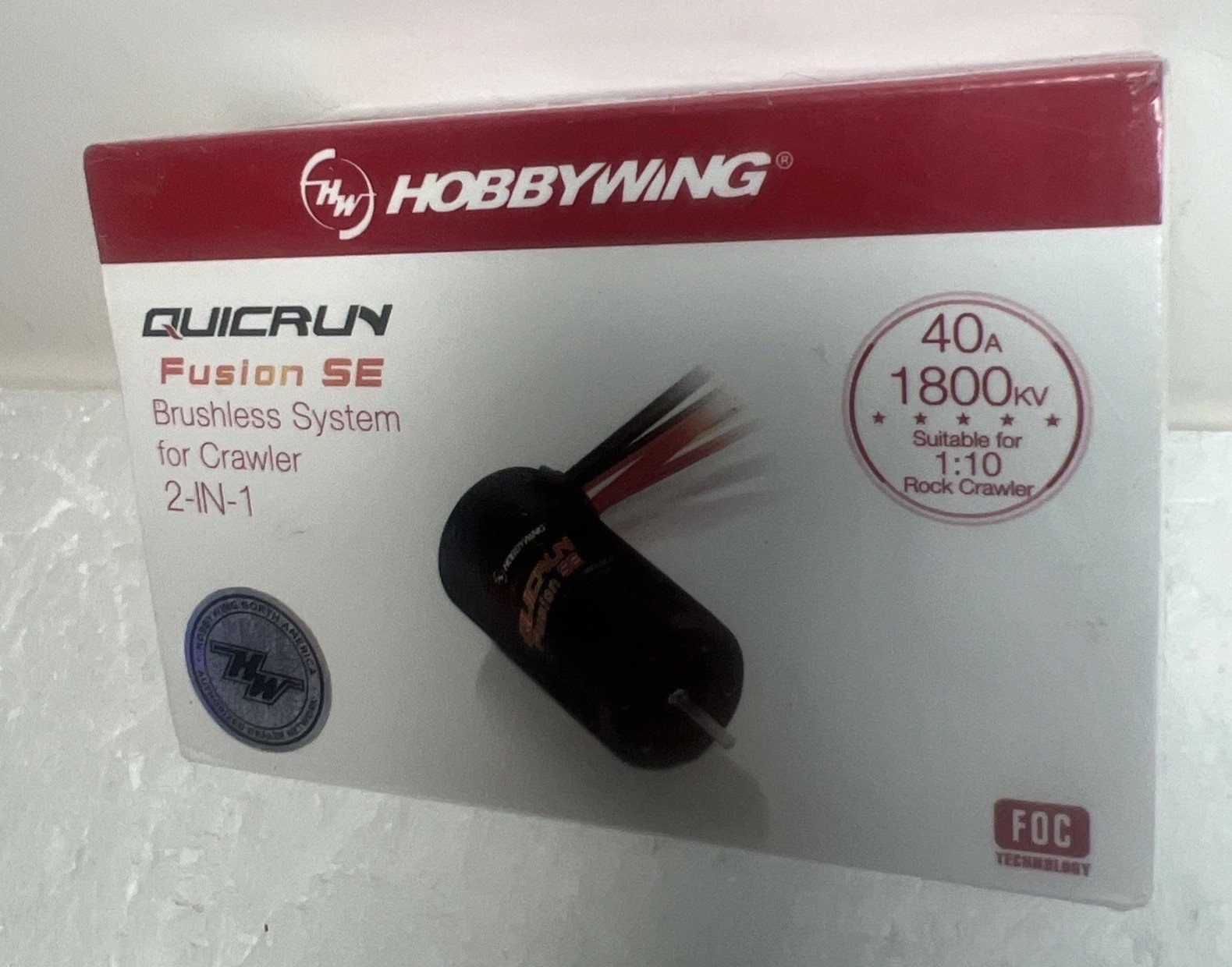 Hobbywing QuicRun Fusion SE 2 In 1 Brushless ESC Motor 1800KV 40A 1:10 Crawler Hobbywing QuicRun Fusion SE 2 In 1 Brushless ESC Motor 1800KV 40A 1:10 Crawler