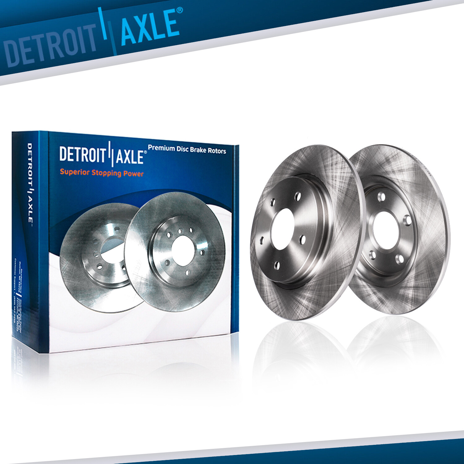 11.10 inch 282mm Rear Disc Brake Rotors Set for Honda Accord HR-V Acura TSX ILX