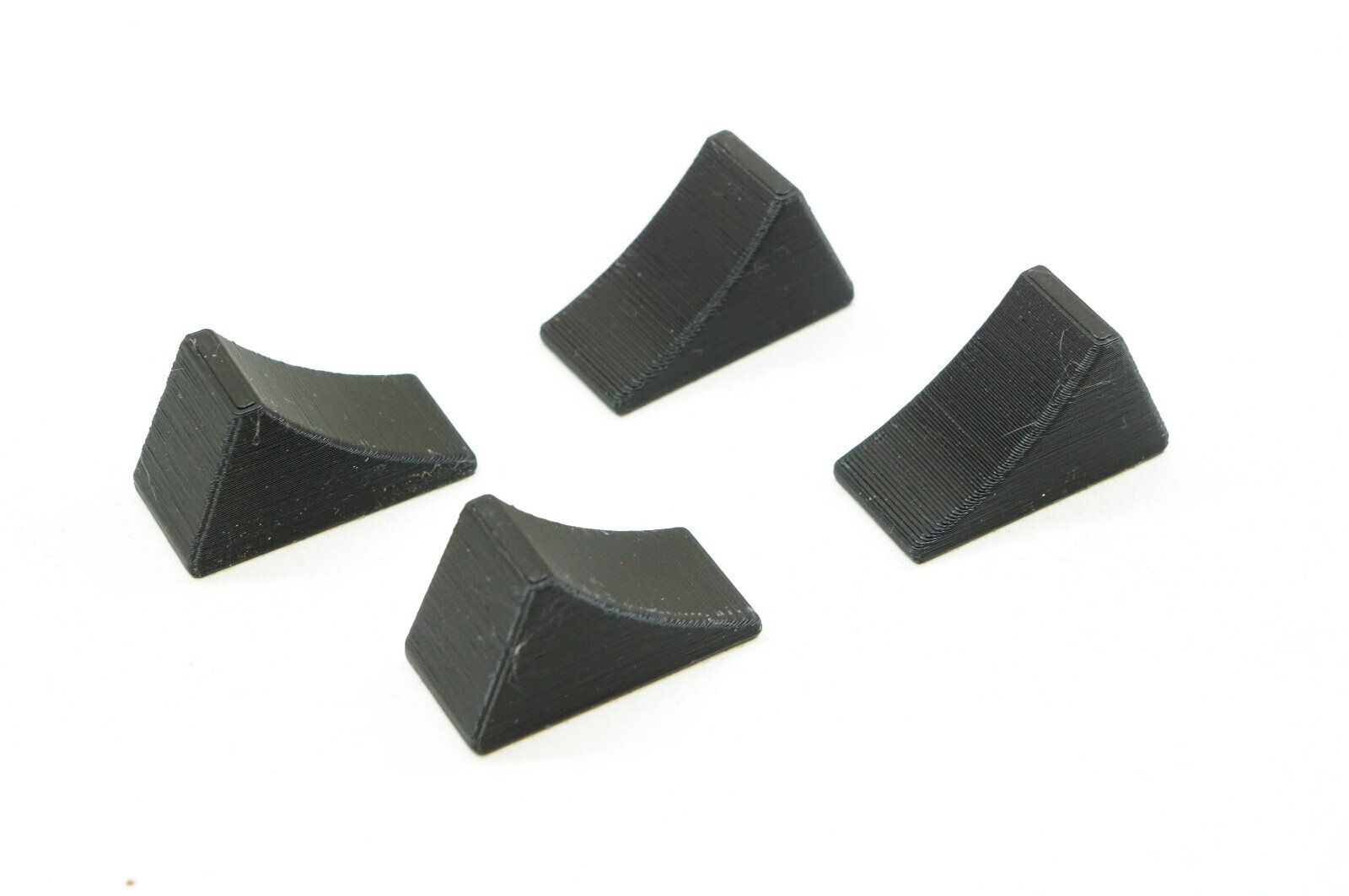 3D Printed Scale Wheel Chock Set for Tamiya 1/14 Scale Semi Truck (Orange/Black)