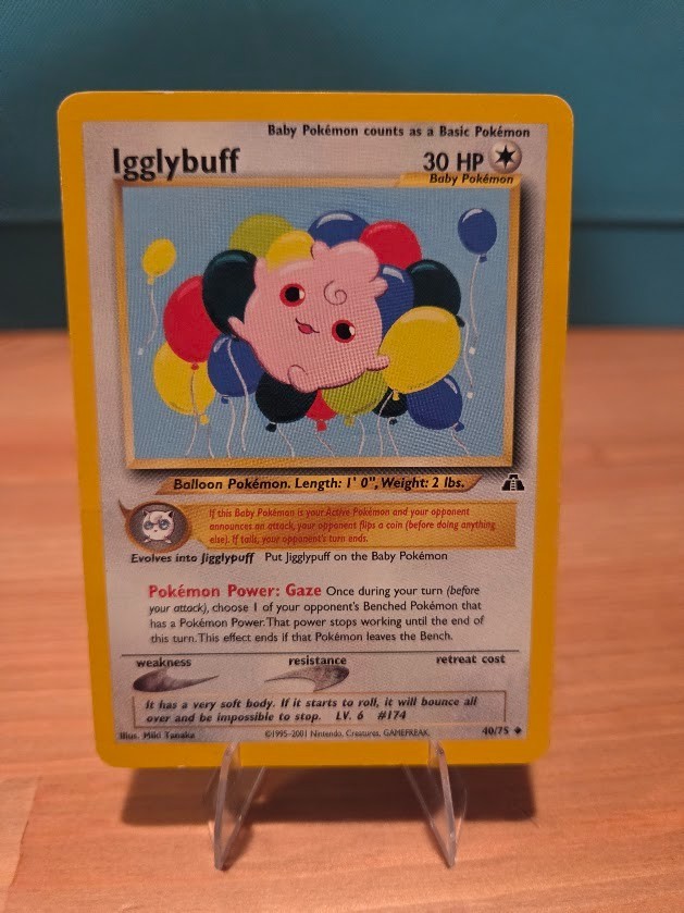 Igglybuff 40/75 Uncommon Neo Discovery Pokemon Unlimited LP Igglybuff 40/75 Uncommon Neo Discovery Pokemon Unlimited LP