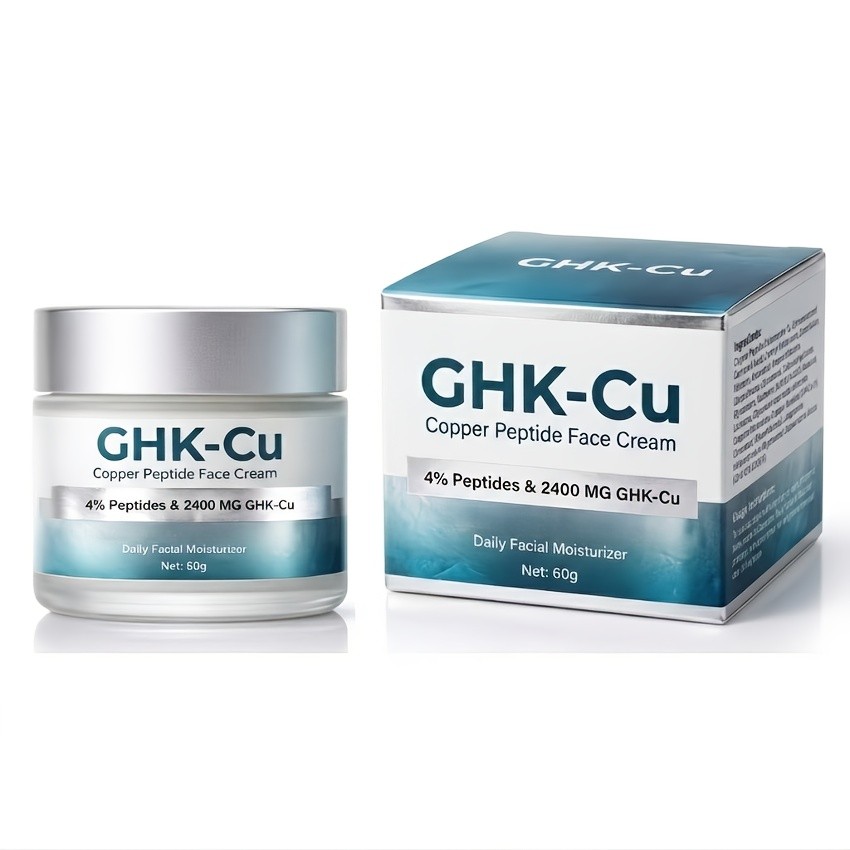 GHK-Cu Blue Copper Peptide Face Cream 4% 2400mg Night Moisturizer Anti-Aging GHK-Cu Blue Copper Peptide Face Cream 4% 2400mg Night Moisturizer Anti-Aging
