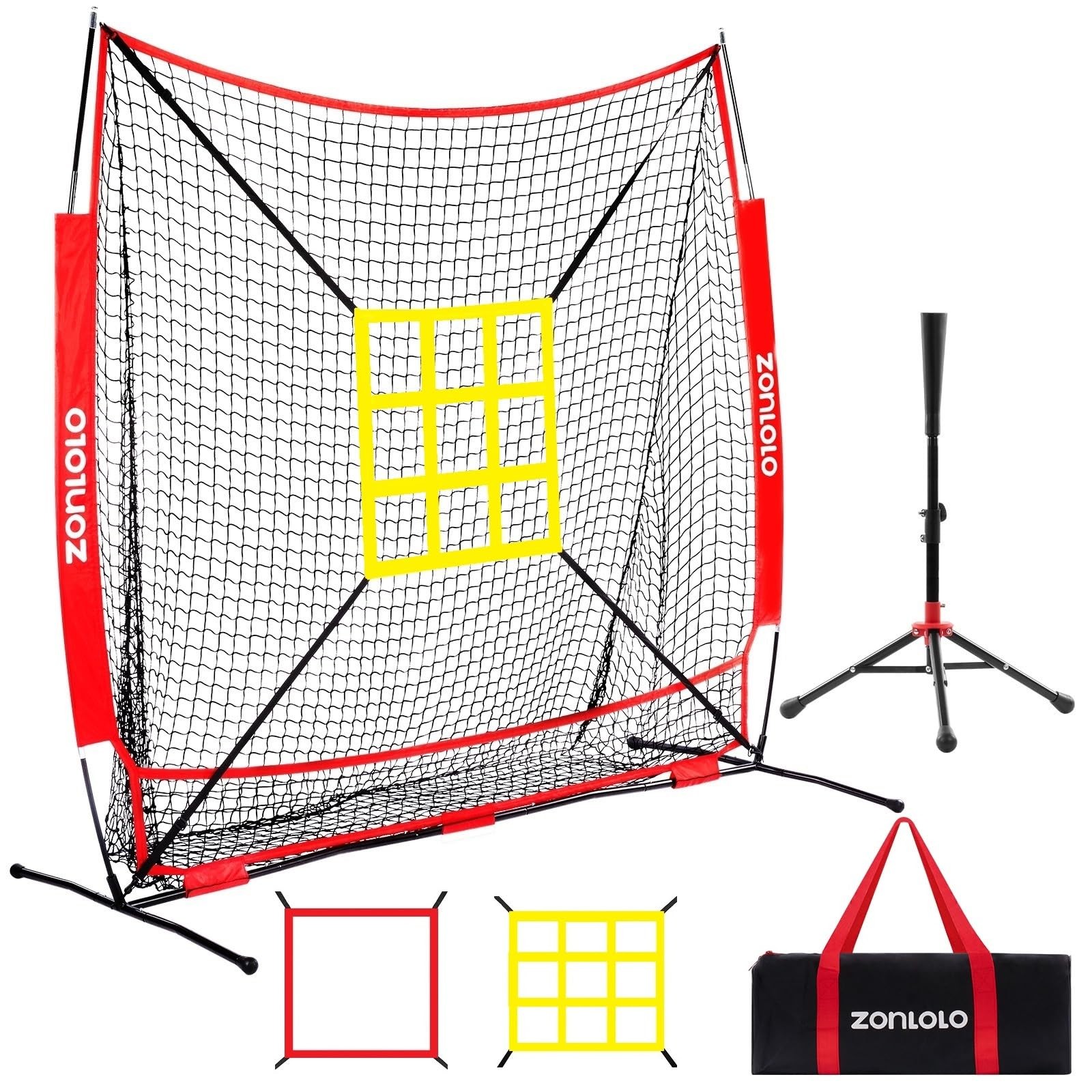 Zonlolo 6X6Ft Baseball Softball Net For Hittingpitching And Batting Zonlolo 6X6Ft Baseball Softball Net For Hittingpitching And Batting