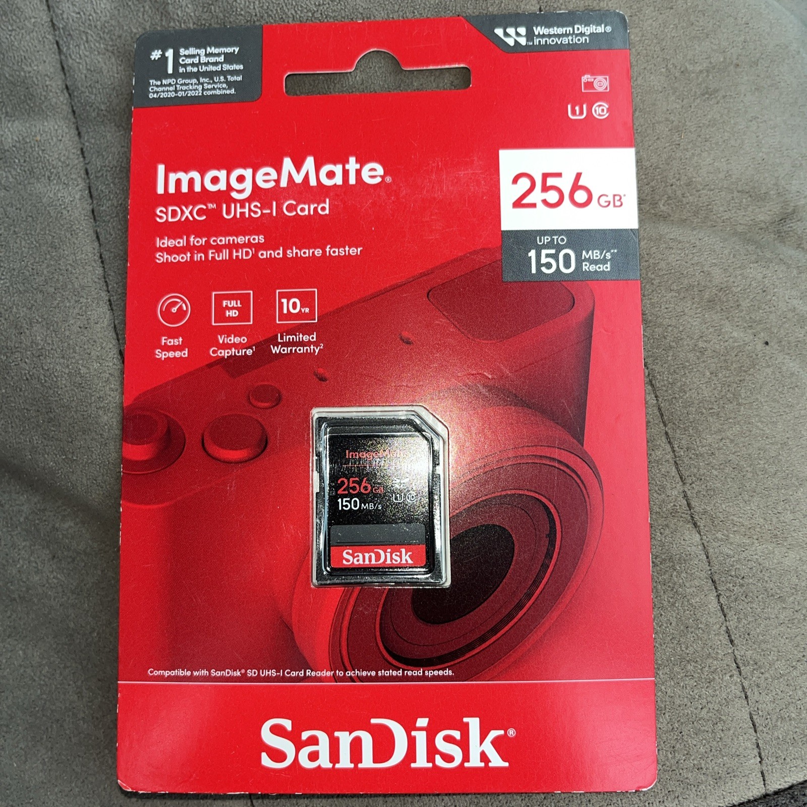 New SanDisk ImageMate 256GB SDXC UHS-I SD Card SDSDUNC-256G-AW6KN