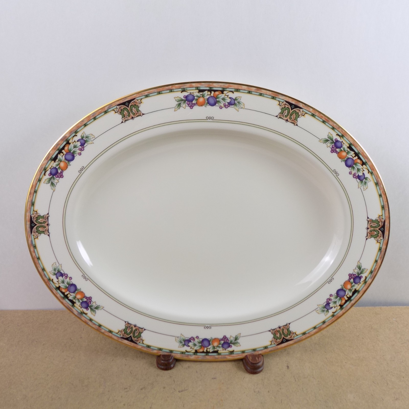 Lenox China USA Tuscan Orchard Oval Platter Ambassador Coll. 15.75\ Lenox China USA Tuscan Orchard Oval Platter Ambassador Coll. 15.75\