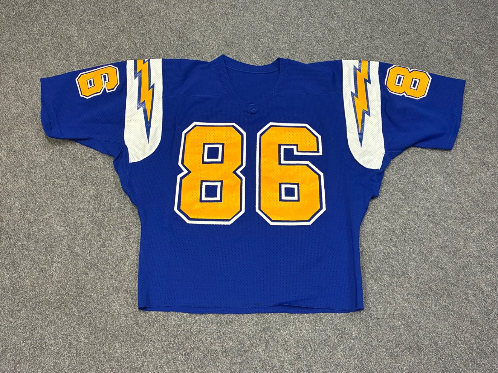 San Diego Chargers, Vintage 1979-80 era. Game Used / Worn Jersey. San Diego Chargers, Vintage 1979-80 era. Game Used / Worn Jersey.