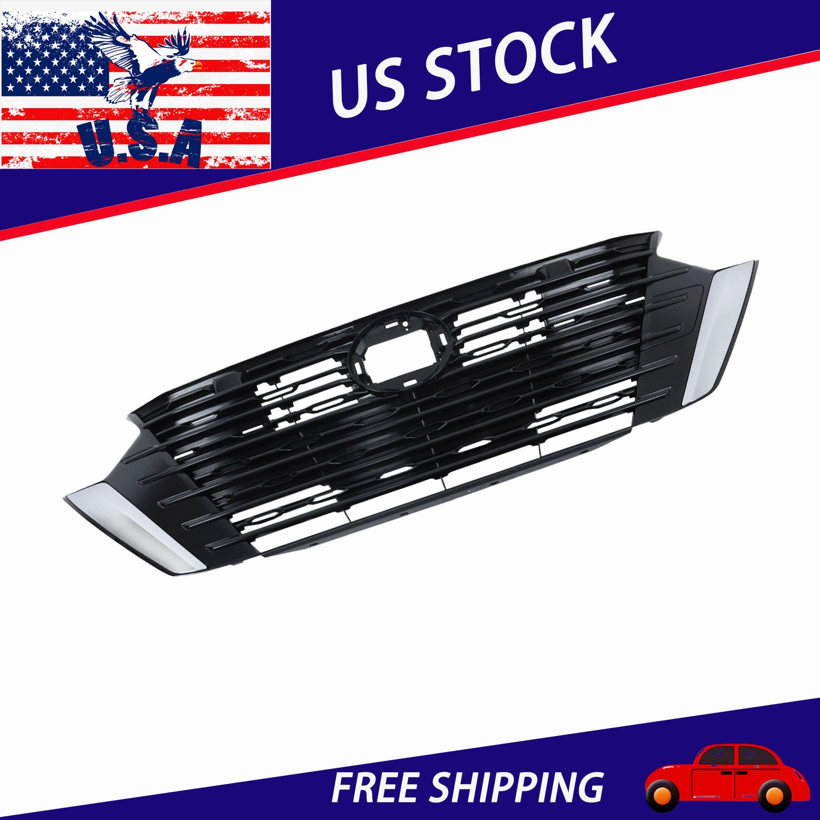 NEW Front Bumper Upper Grille Grill Fit For 24-25 Nissan Sentra S SV 62310-6LY0A