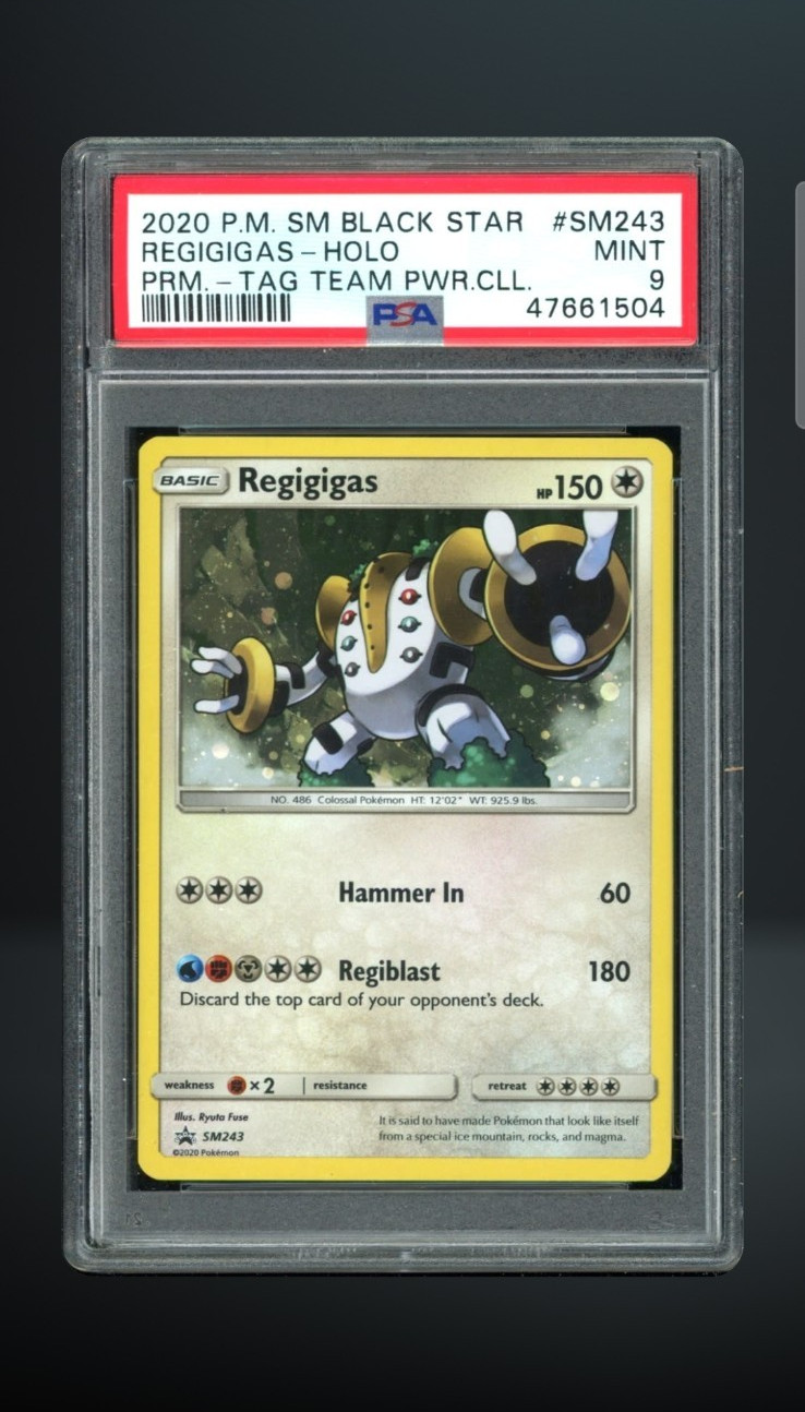 The Pokémon Company Regigigas PSA 9 Promo Holo English SM 2020 SM243