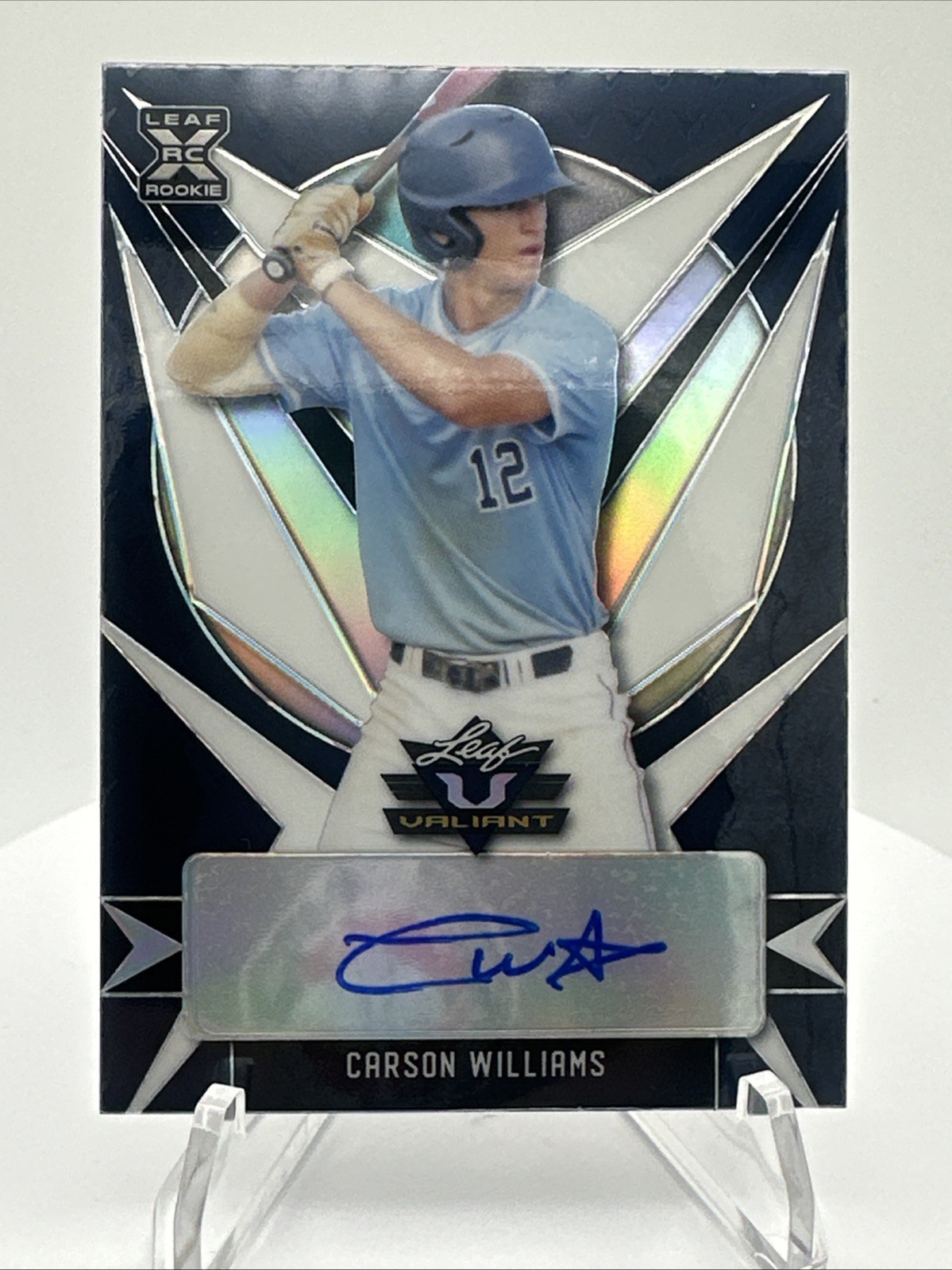 Carson Williams Leaf Valiant RC Signed And Numbered 31 of 75