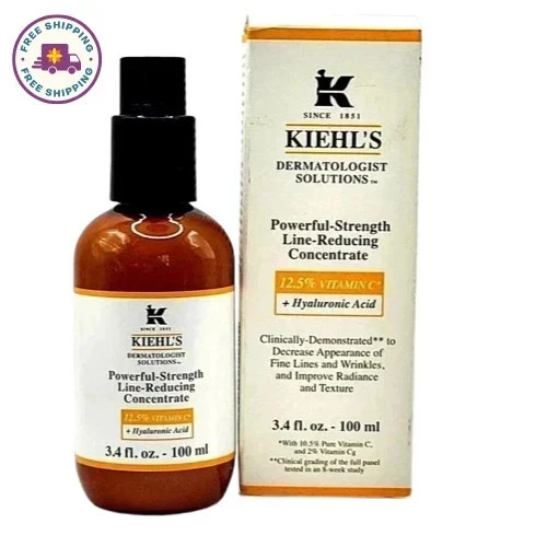 Kiehls Powerful Strength Line Reducing Concentrate 3.4oz 100mL New Sealed Kiehls Powerful Strength Line Reducing Concentrate 3.4oz 100mL New Sealed